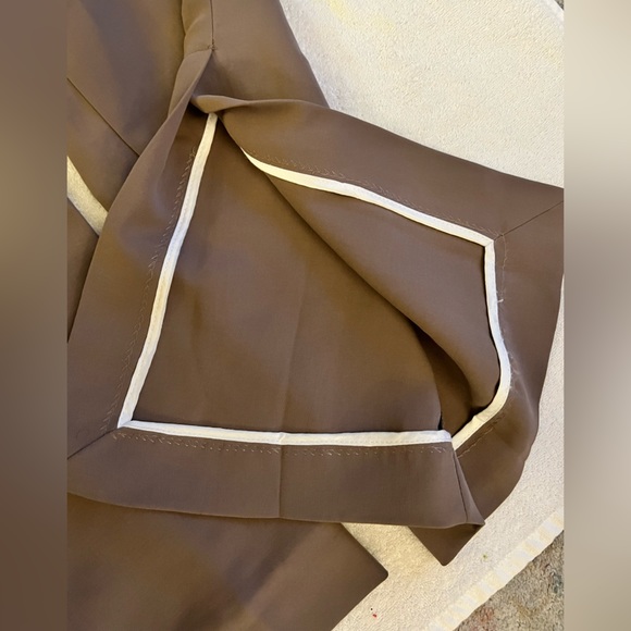 Zara Brown High Waisted Flowy Pants Size M - Picture 10 of 15